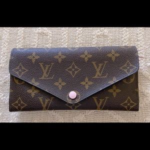 Louis Vuitton Monogram Josephine Wallet Rose Ballerine